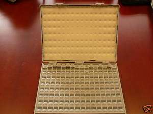 Empty Enclosure SMD 0603 Resistor Organizer 128 compartments each w 