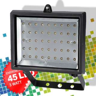 LED Flutlichtlampe LED Außenleuchte 45 LED 3 Watt Strahler VARO NEU 