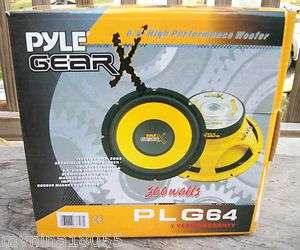 Pyle Gear PLG64 6.5 High Performance Woofer 300 watts  