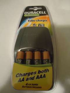 DURACELL RECHARGEABLE VALUE CHARGER CHARGES BOTH AA & AAA  