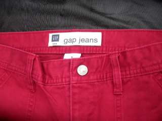 Womens Gap Cargo Capri Sz 8 Jeans 31 Waist x 25 Length  