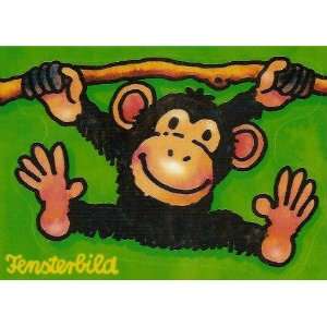 Lutz Mauder 88065 Fensterbild Postkarte Affe  Spielzeug