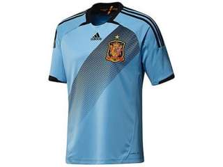 Features Adidas Spanien Trikot Herren blau hellblau EM 2012