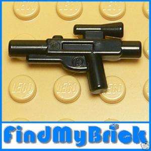 W018B Lego Star Wars Black Short Blaster Gun 7655   NEW  