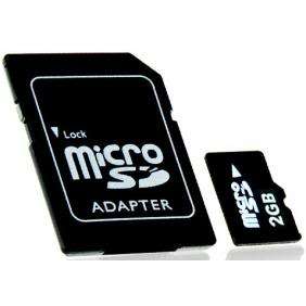   2GB MicroSD TF Memory Card with Free Adapter for Cell Phones  
