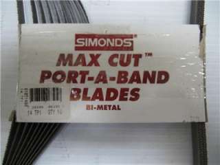 10) Simonds 14TPI Max Cut Bi metal Port A Band Blades  