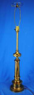 Large Big Vintage Brass Stiffel Co Table Lamp Light 30  