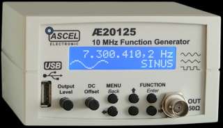 AE20125 10MHz Wobbel DDS Funktionsgenerator mit Modulation und USB 