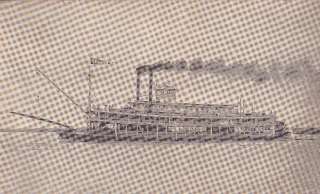 Rees Lee Line Steamer 1912 ship ocean ad old postcard  