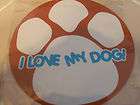 LOVE MY DOG ~Large CAR FRIDGE MAGNET paw print NIP