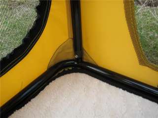 Folding DOG CRATE pet CAGE puppy CARRIER/KENNEL YELLOW  