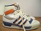 Vintage ADIDAS Patrick Ewing White Leather High Top Sneaker Mens 