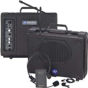  AmpliVox Portable PA System w/ Wirelss Mics Musical 