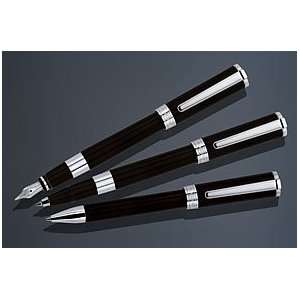 Aurora TU Black Ballpoint Pen   Black/Chrome Trim T31 N 
