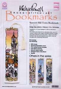 Michael Powell Cross Stitch Kit Spanish Town Bookmark  