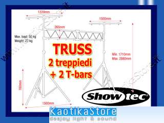 70108 Truss two stand with t bars struttura a ponte mobile per 