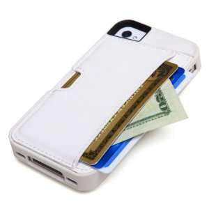  CM4 Q4 WHITE Q Card Case Wallet for Apple iPhone 4/4S   1 