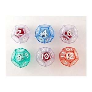  12 Sided Dice; Set Of 6; no. KOP12620
