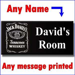 JACK DANIELS   PERSONALISED SIGN /PLAQUE   DOOR BEDROOM OFFICE   GIFT 