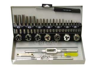 Professional Engineering Quality 32 Piece HSS Metric Finishing Tap and 