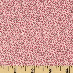  44 Wide Hampton Heart Flowers Pink Fabric By The Yard 