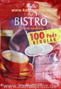 MELITTA Bistro Megabeutel Regular100 Kaffeepads  
