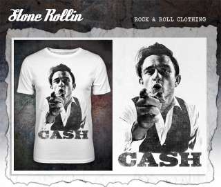 JOHNNY CASH T SHIRT   Vintage Slim Fit   Rockabilly  