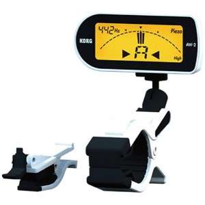  Korg Aw2wh Clip on Tuner In White Musical Instruments