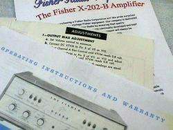 Fisher X 202 B Vacuum Tube Amplifier Restoration Kit  