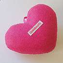 pink felt love heart by ilovehearts  