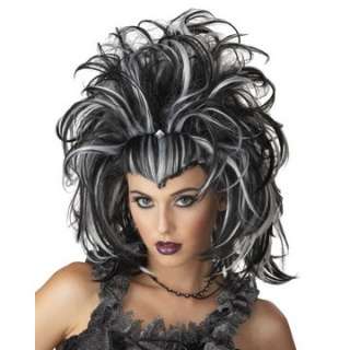 Black and White Evil Sorceress Wig   Gothic Costume Wigs   15MR177153