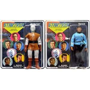   Star Trek Cloth Retro Series 2 Figure Spock & Andorian Set Of 2 Toys