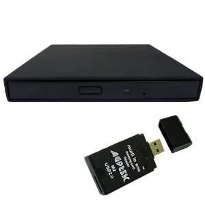  Slim portable External Slim USB 2.0 CD ROM Drive for ASUS 