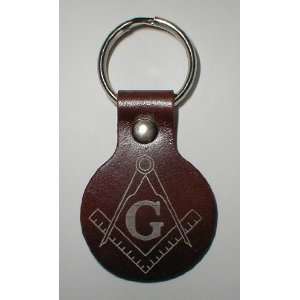  Masonic Leather Key Ring 