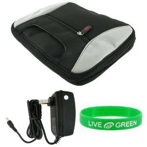   Carrying Bag Case with Wall Charger   Black / Grey Electronics