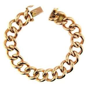  18 K Pink Rose Gold Fashion Link Bracelet Jewelry