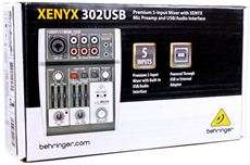   XENYX 302USB 5 Input Premium Mixer w/ Mic Preamp + USB/Audio Interface