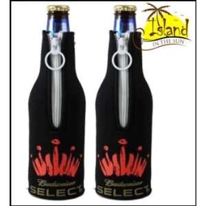  (2) Budweiser Select Beer Bottle Koozies Cooler: Sports 