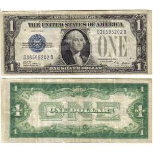   Silver Certificate $1 Dollar Bill Old US Currency Toys & Games