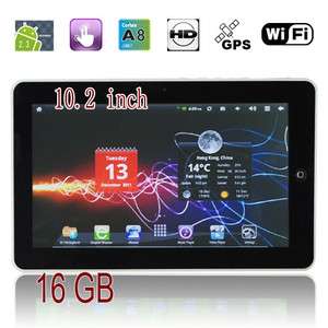 10.2 INCH ANDROID 2.3 TABLET GPS 1.3GHZ 16GB HDMI NEW   