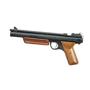   22 Air pistol .22 460FPS 9.38 Black Wood Pump Box Single Shot: Sports