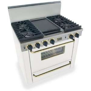   Oven Manual Clean Broiler Oven and Double Sided Grill/Griddle White