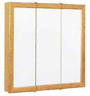   Frame Triview Medicine Cabinet MDF Body 2 Fixed Shelves Surface Mount