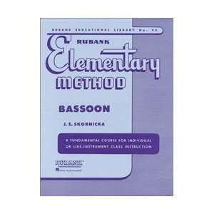  Hal Leonard Rubank Elementary Method Bassoon (Standard 