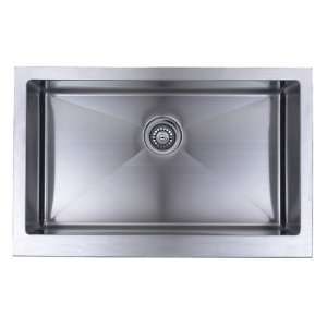 32 Inch Stainless Steel Flat Front Farm Apron Single Bowl Kitchen Sink 
