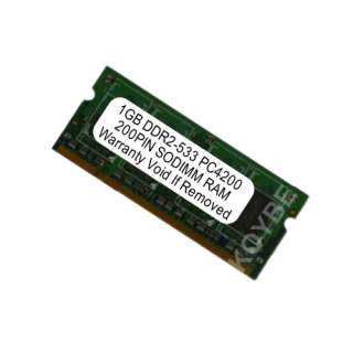 1GB DDR2 PC4200 SODIMM 533 MHz PC2 4200 LAPTOP MEMORY  