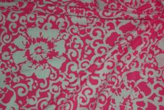 BTYx45 Hot pink floral SILK blend fabric semi sheer SILK fabric light 