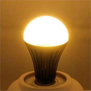 E27 7W LED Lamp Bulb White Light Warm Light Energy Saving Bright 85V 