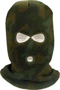 Acrylic Cold Weather 3 Hole Woodland Camo Balaclava Ski Face Mask Head 