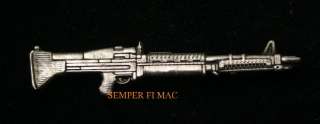 M60 MACHINE GUN PIN THE PIG US MARINES ARMY NAVY AIR FORCE USCG  